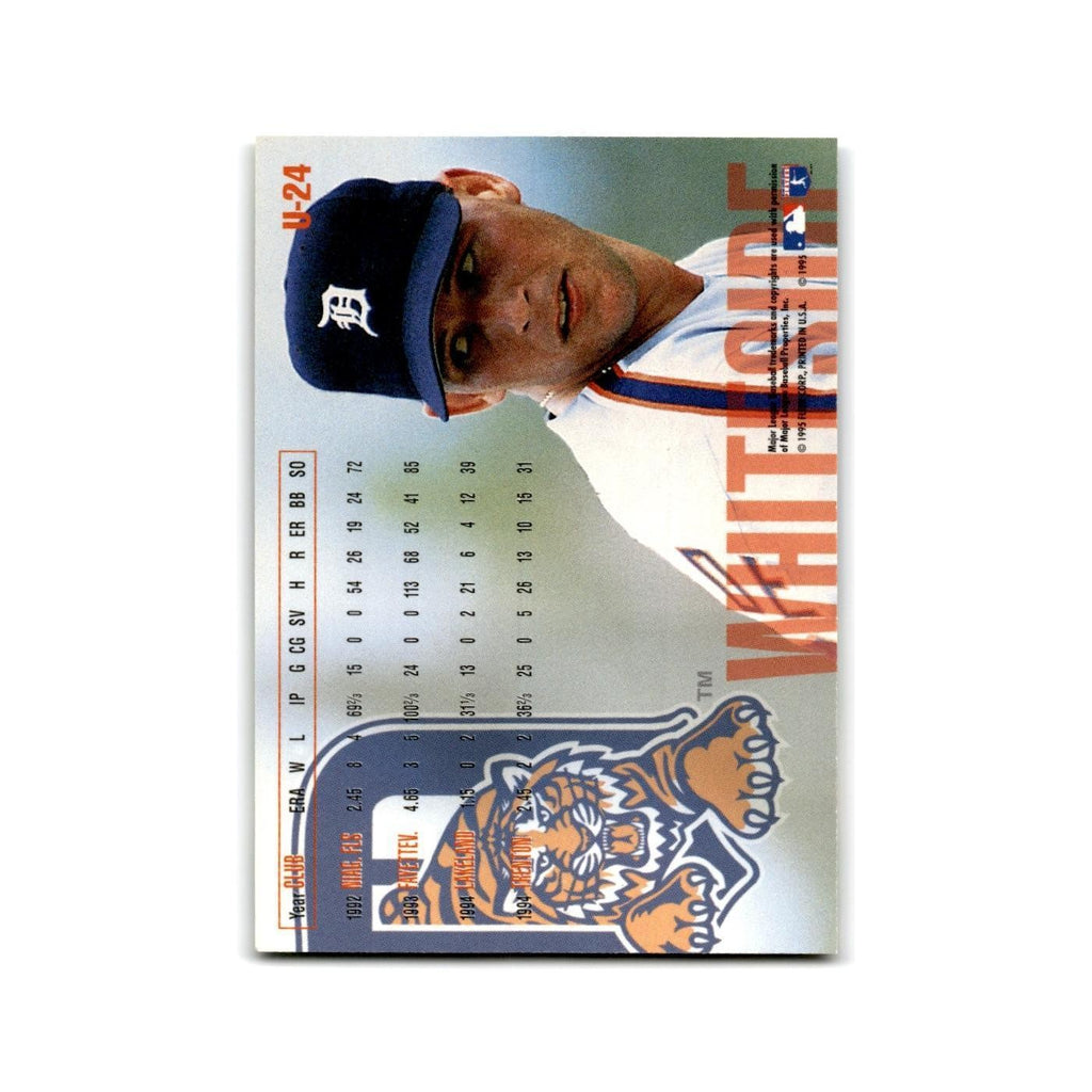 Sean Whiteside Rookie 1995 Fleer Update #U-24 Detroit Tigers Baseball Card NM