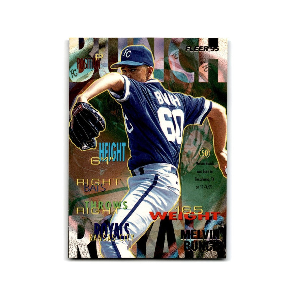 Melvin Bunch Rookie 1995 Fleer Update #U-45 Kansas City Royals Baseball Card NM