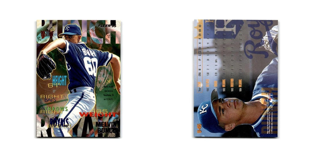 Melvin Bunch Rookie 1995 Fleer Update #U-45 Kansas City Royals Baseball Card NM