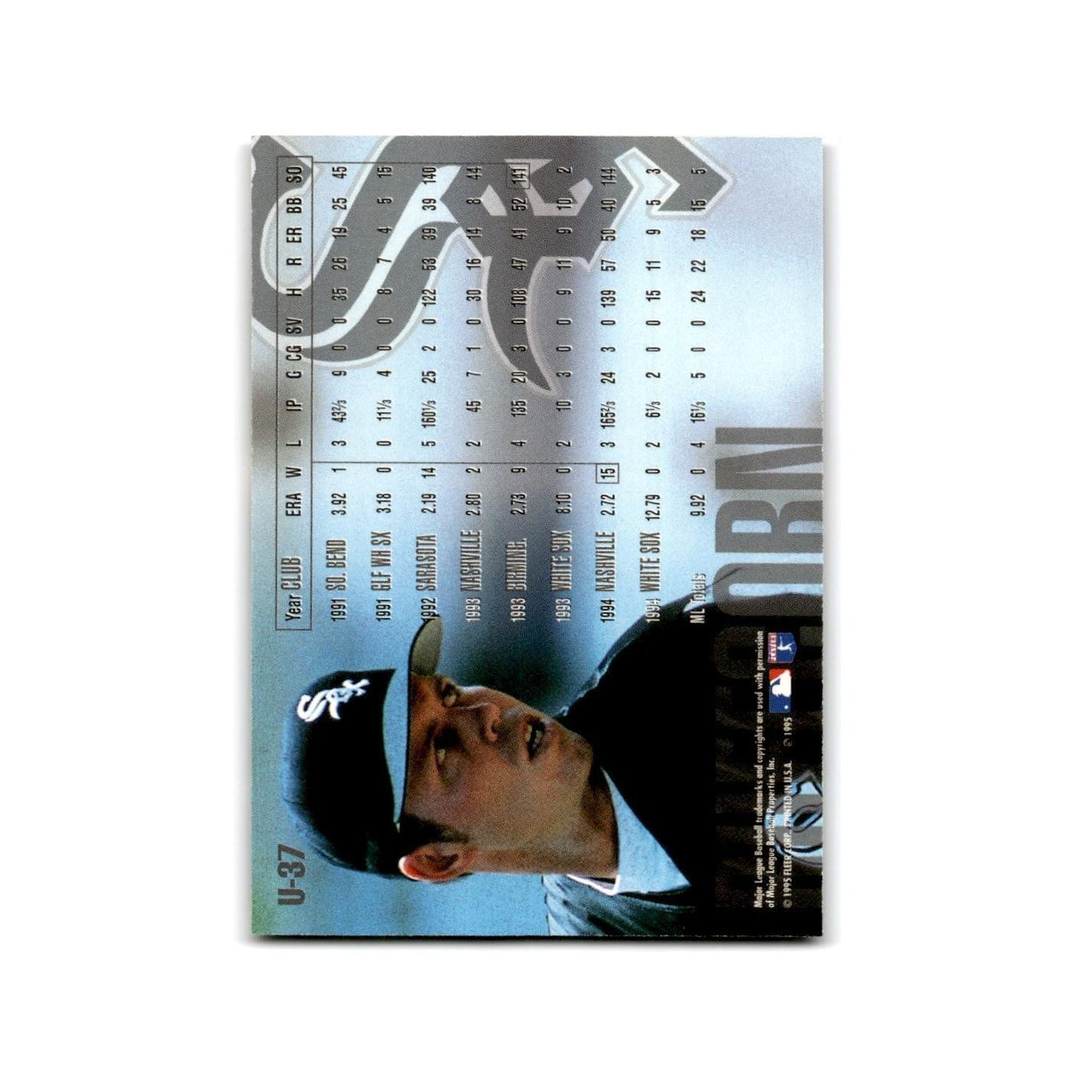 Scott Ruffcorn 1995 Fleer Update #U-37 Chicago White Sox Baseball Card NM