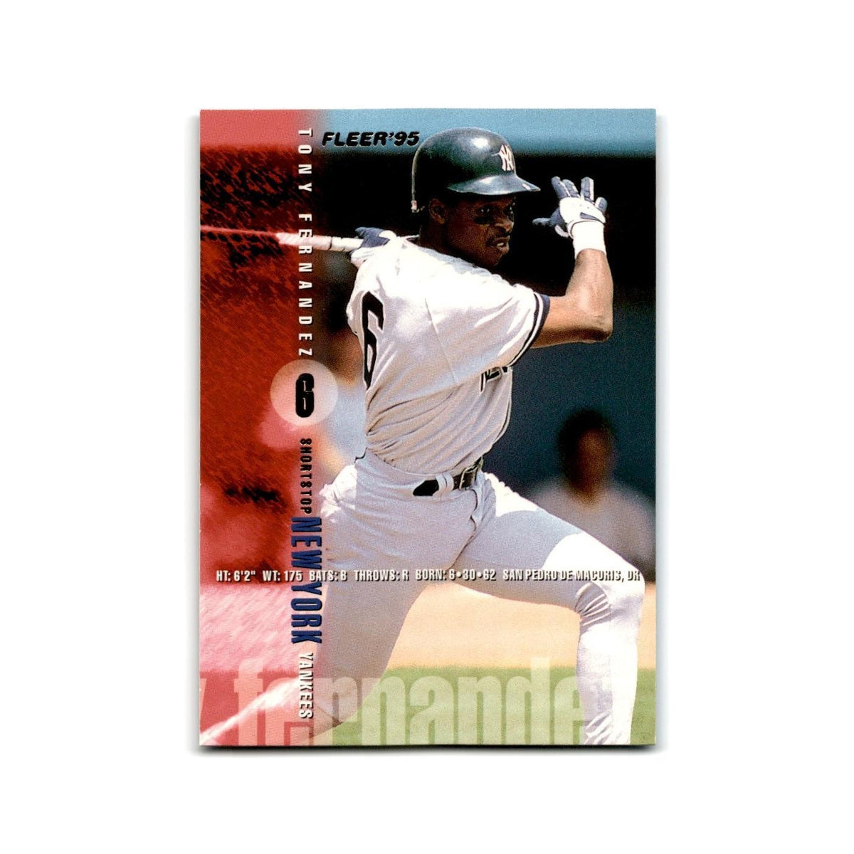 Tony Fernandez 1995 Fleer Update #U-25 New York Yankees Baseball Card NM
