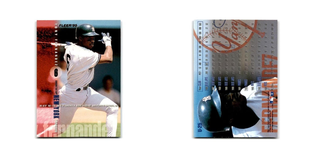 Tony Fernandez 1995 Fleer Update #U-25 New York Yankees Baseball Card NM