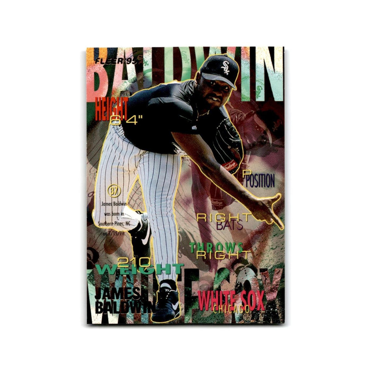 James Baldwin 1995 Fleer Update #U-33 Chicago White Sox Baseball Card NM