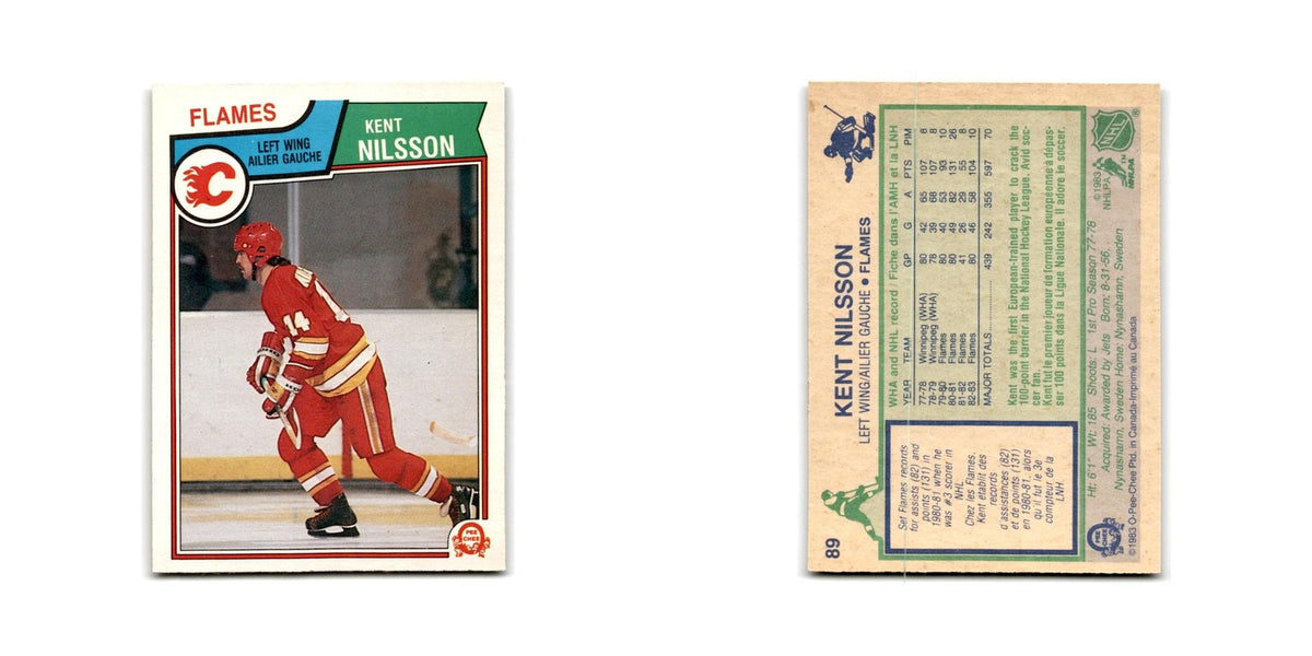 1983 O-Pee-Chee Kent Nilsson Calgary Flames #89