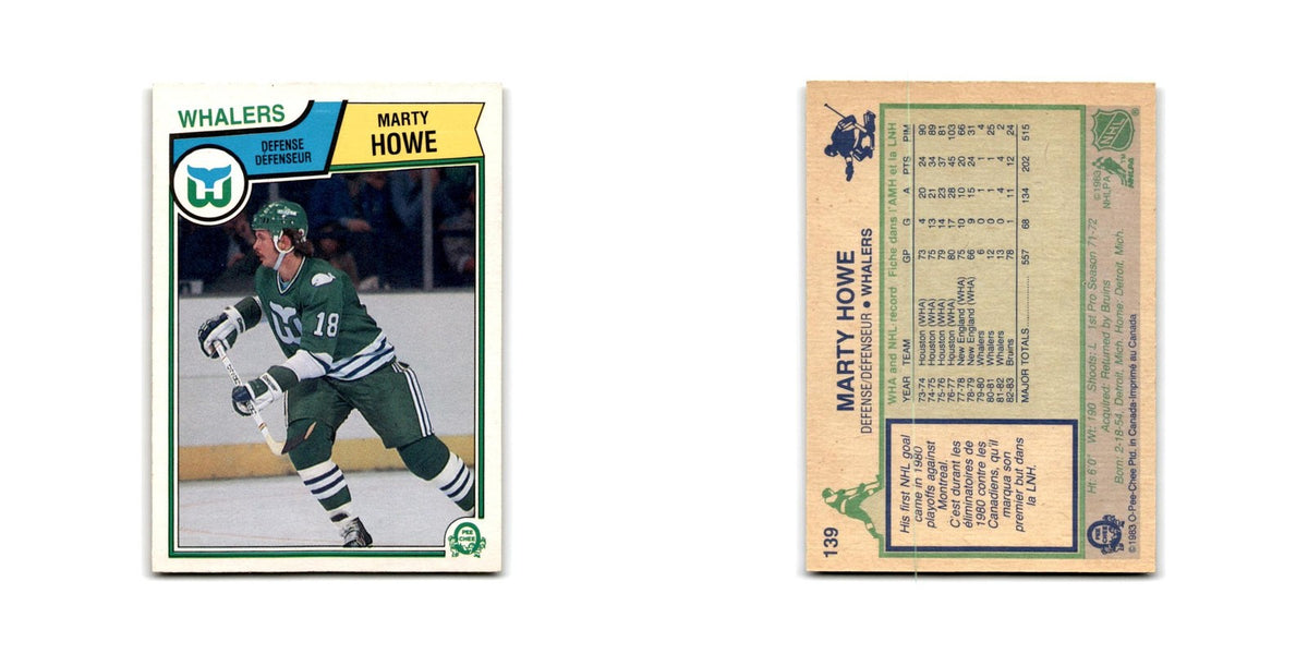 1983 O-Pee-Chee Marty Howe Hartford Whalers #139