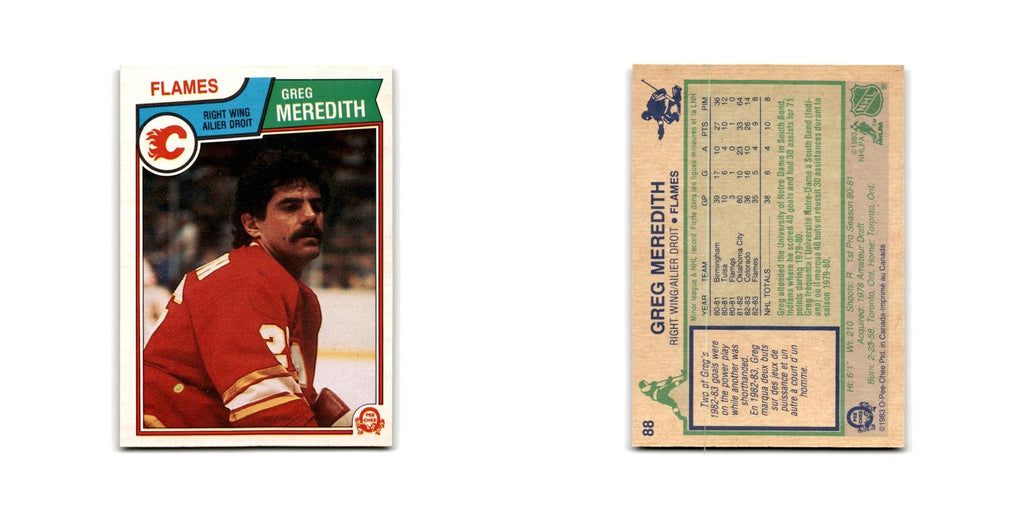 1983 O-Pee-Chee Greg Meredith RC Calgary Flames #88