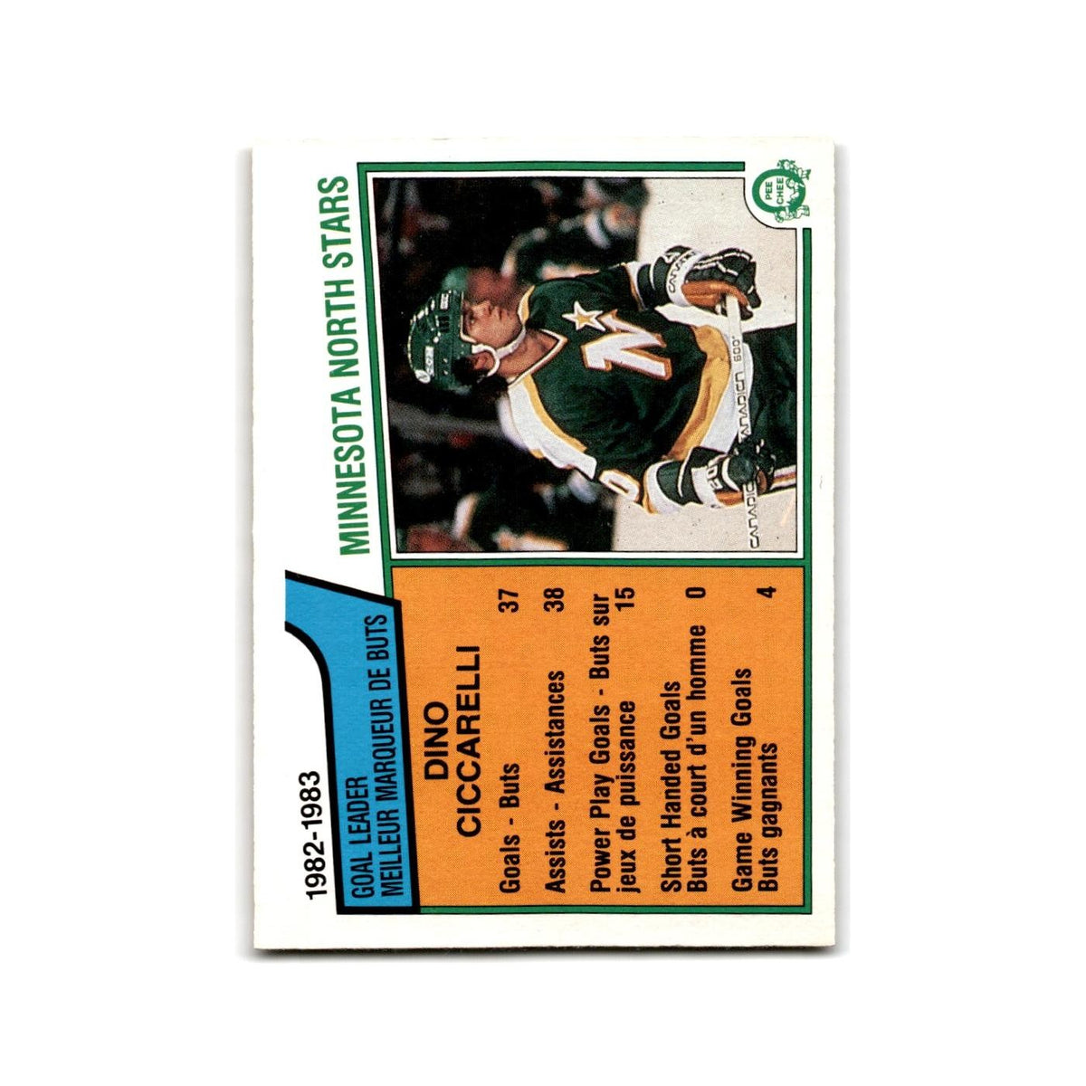 1983 O-Pee-Chee Dino Ciccarelli Minnesota North Stars #164
