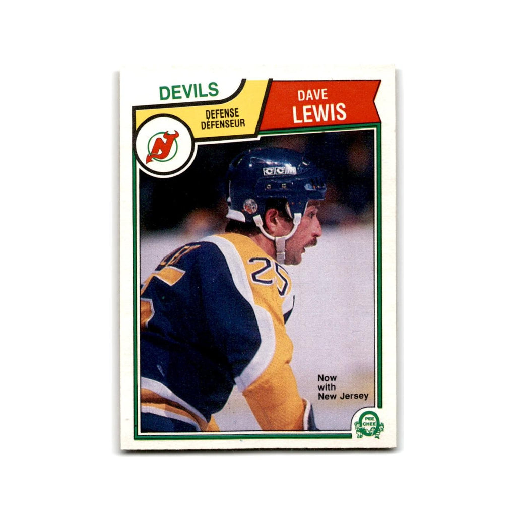 1983 O-Pee-Chee Dave Lewis New Jersey Devils #158