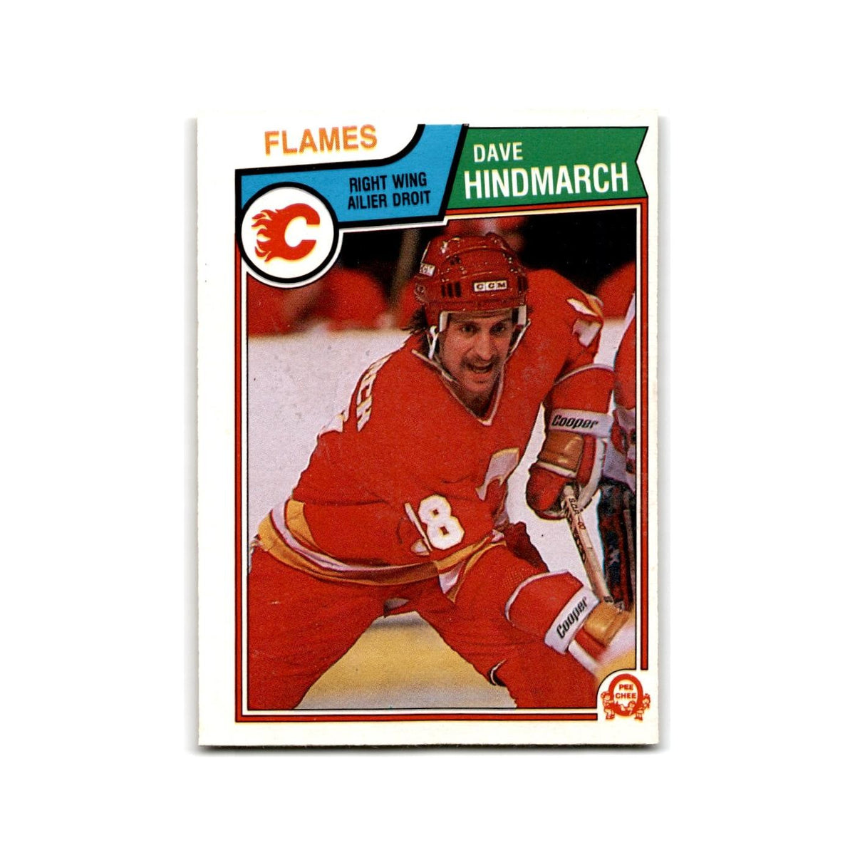 1983 O-Pee-Chee Dave Hindmarch RC Calgary Flames #82