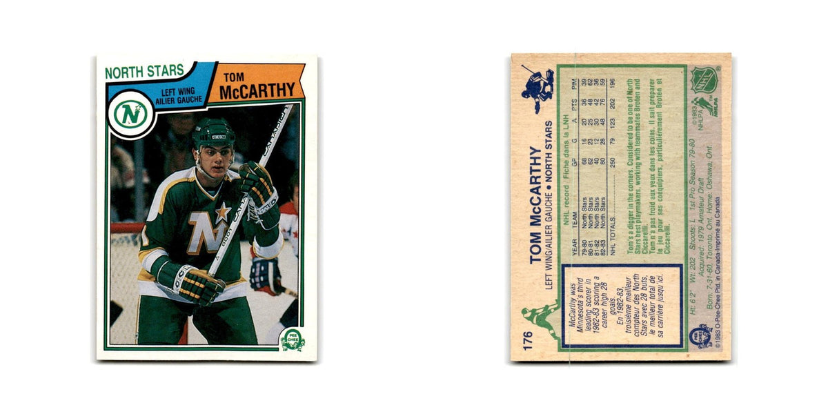 1983 O-Pee-Chee Tom McCarthy Minnesota North Stars #176