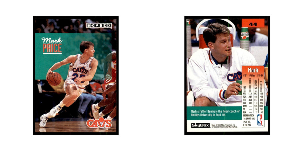 1992 SkyBox Mark Price Basketball Cards #44