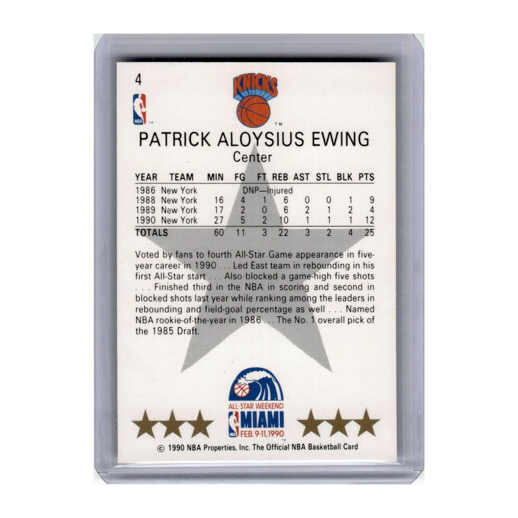 1990 Hoops Patrick Ewing Knicks #4
