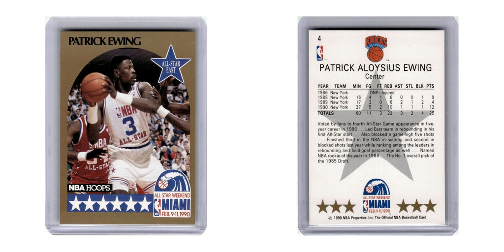 1990 Hoops Patrick Ewing Knicks #4
