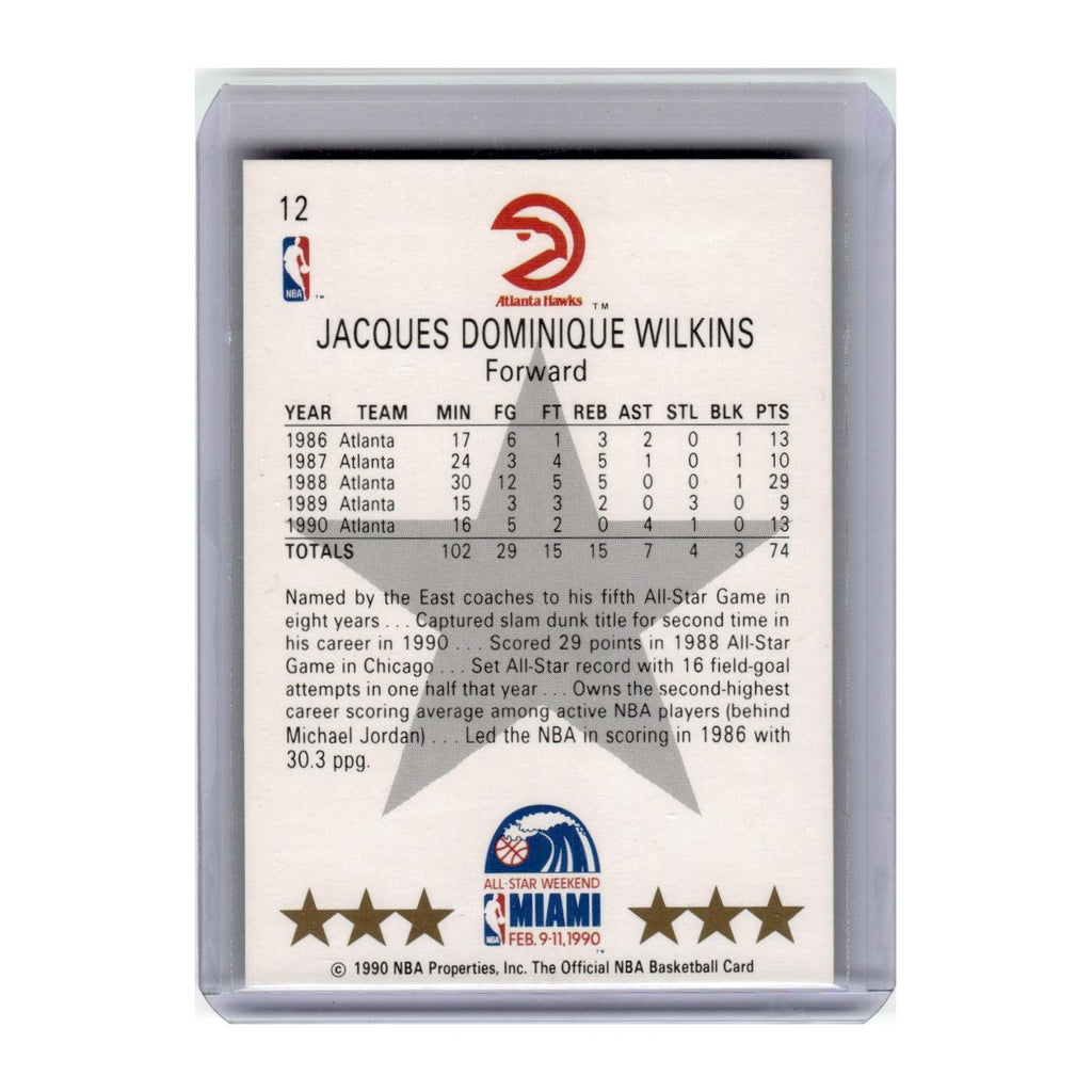 1990 Hoops Dominique Wilkins Hawks #12