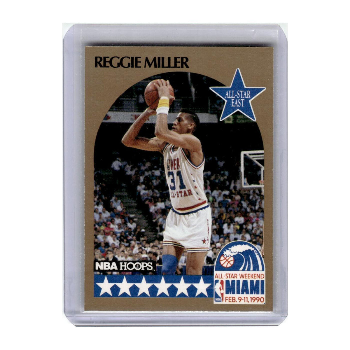 1990 Hoops Reggie Miller Pacers #7