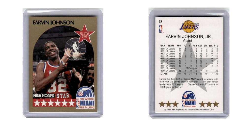 1990 Hoops Earvin Johnson Lakers #18