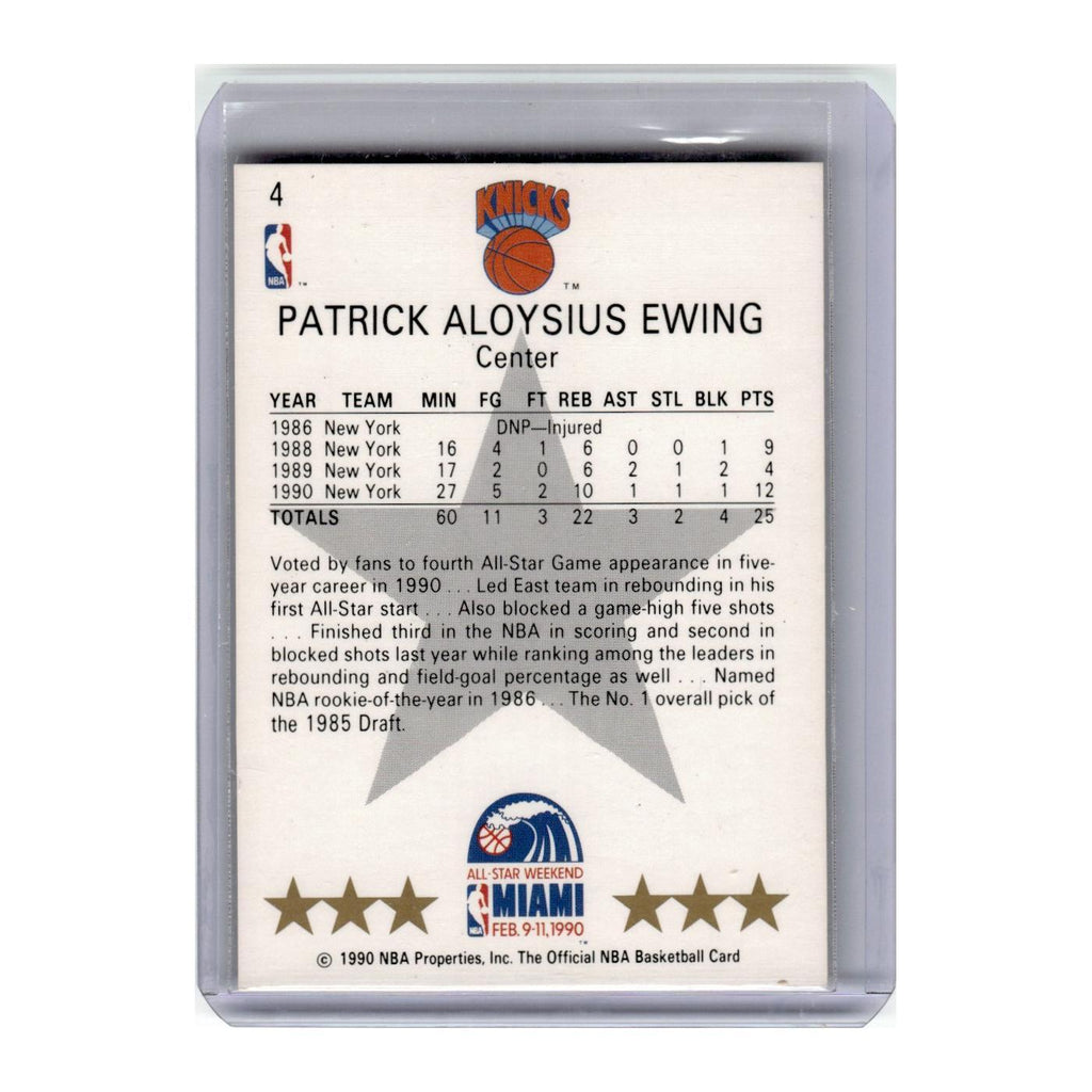 1990 Hoops Patrick Ewing Knicks #4