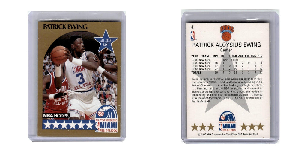 1990 Hoops Patrick Ewing Knicks #4