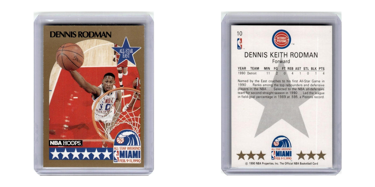 1990 Hoops Dennis Rodman Pistons #10