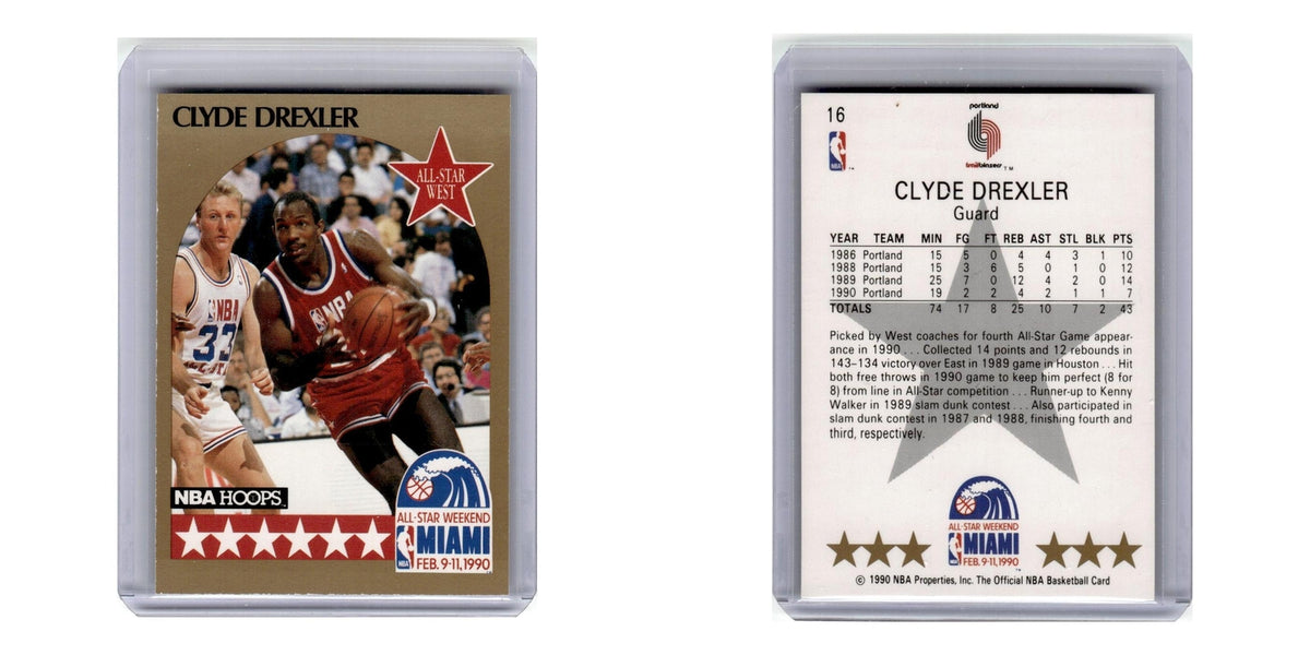 1990 Hoops Clyde Drexler Blazers #16