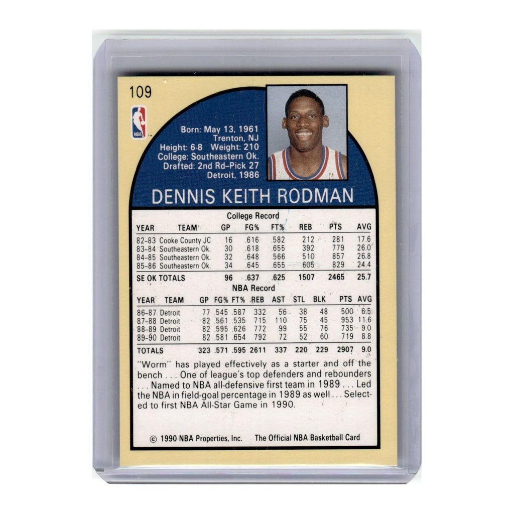 1990 Hoops Dennis Rodman Pistons #109