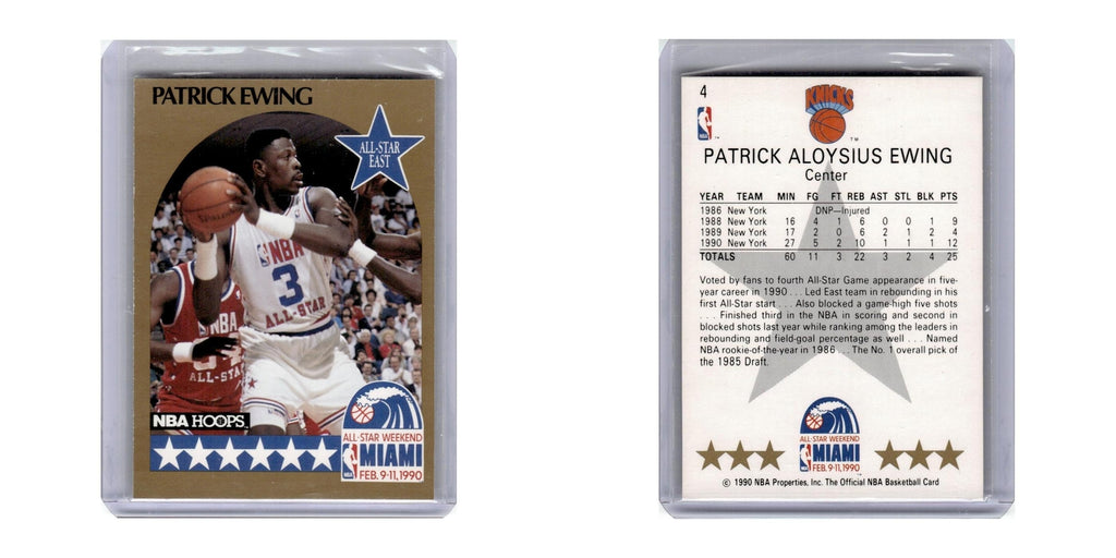 1990 Hoops Patrick Ewing Knicks #4