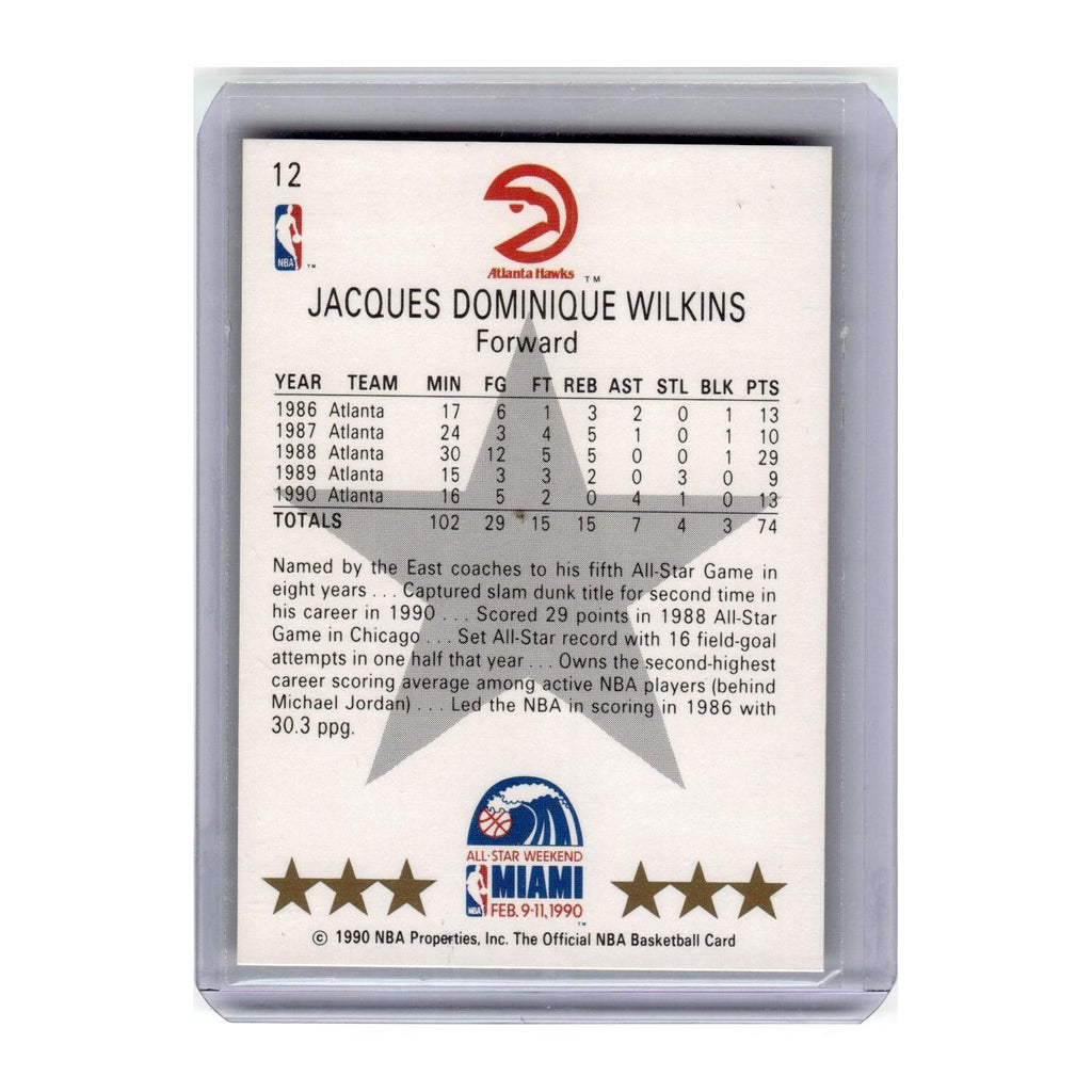 1990 Hoops Dominique Wilkins Hawks #12