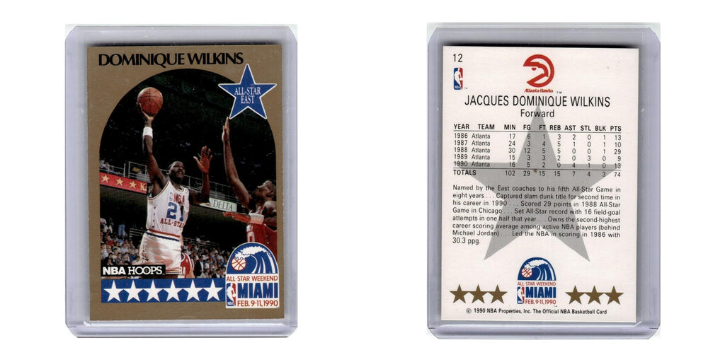 1990 Hoops Dominique Wilkins Hawks #12