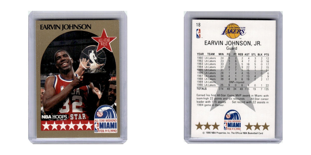 1990 Hoops Earvin Johnson Lakers #18