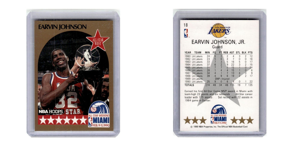 1990 Hoops Earvin Johnson Lakers #18