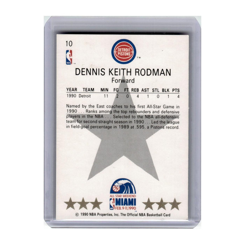 1990 Hoops Dennis Rodman Pistons #10