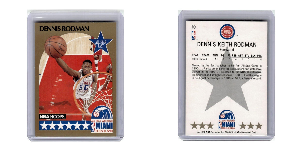 1990 Hoops Dennis Rodman Pistons #10