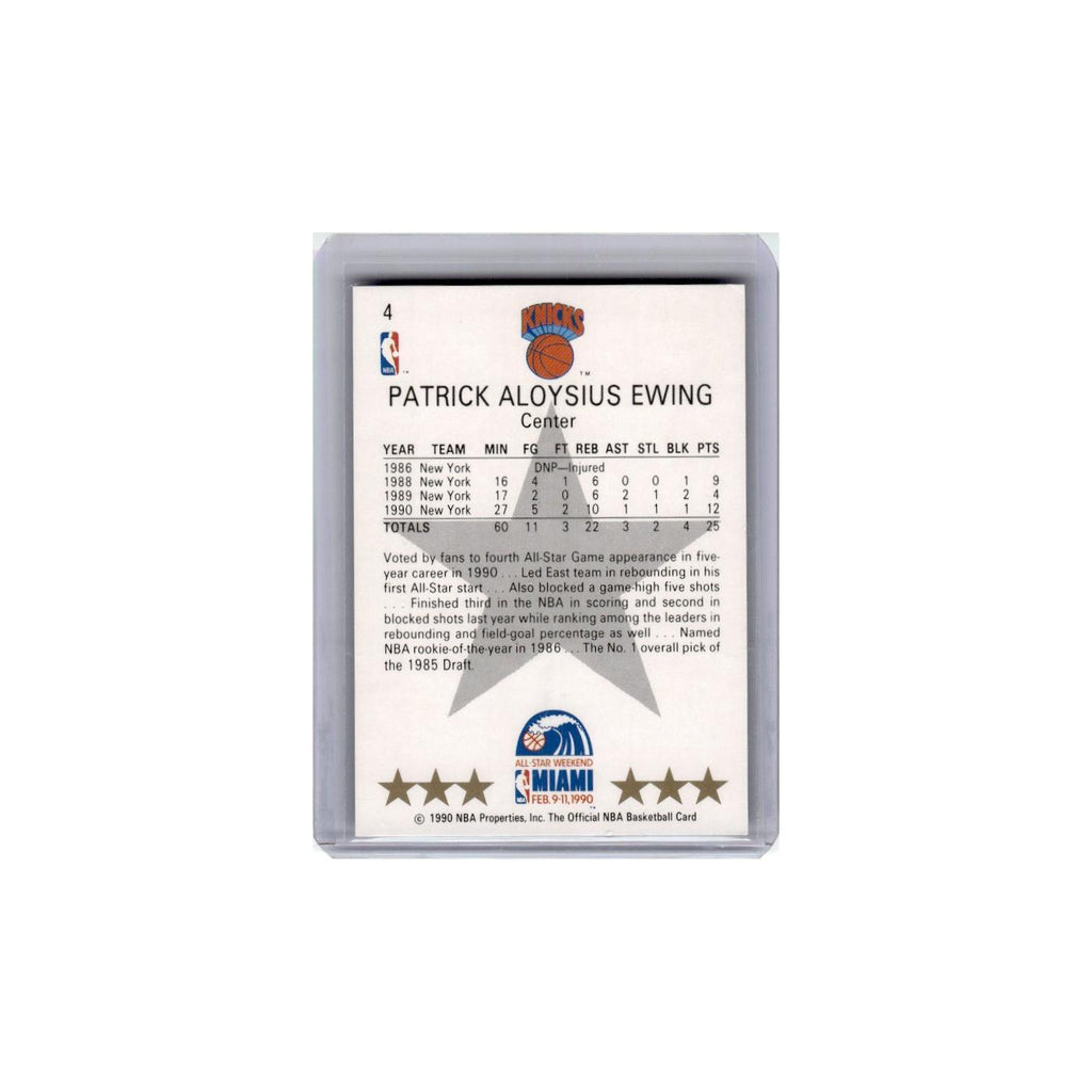 1990 Hoops Patrick Ewing Knicks #4