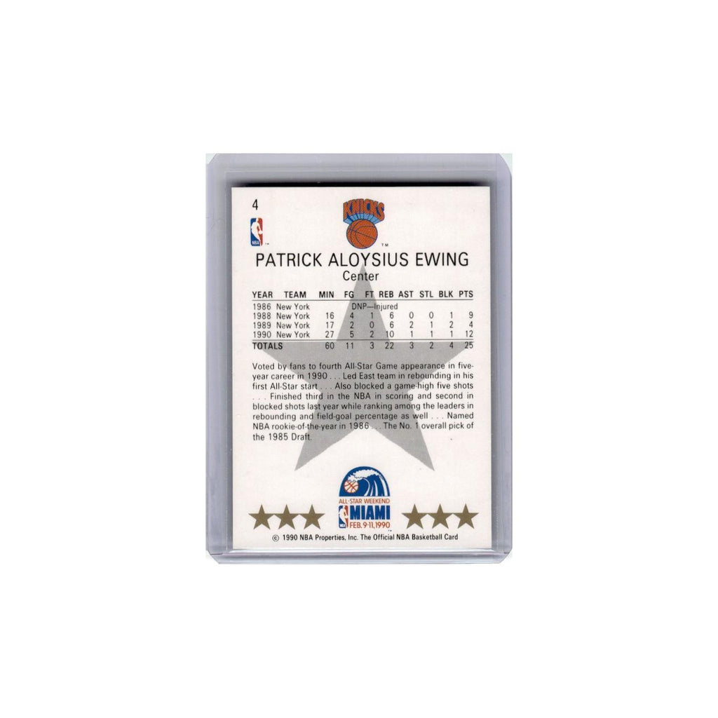 1990 Hoops Patrick Ewing Knicks #4