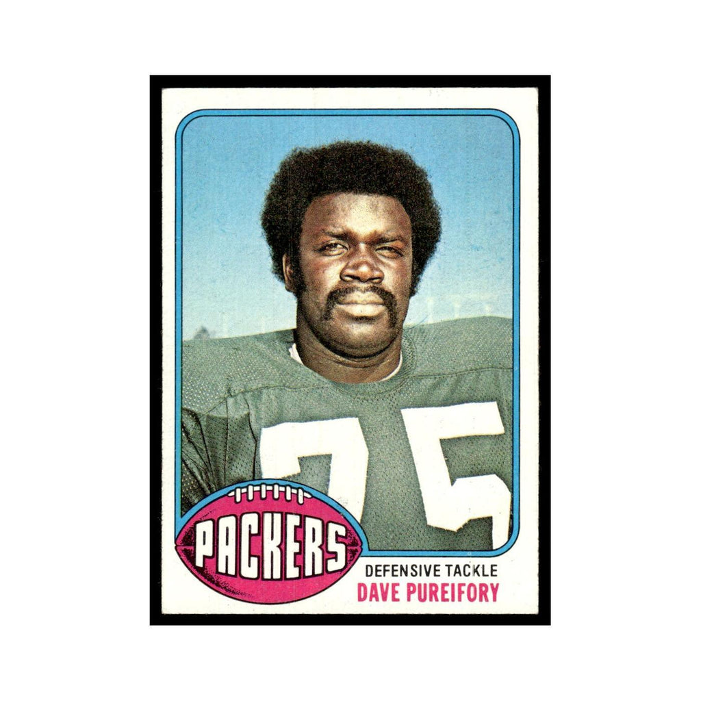 1976 Topps Football Card Dave Pureifory RC Packers #99