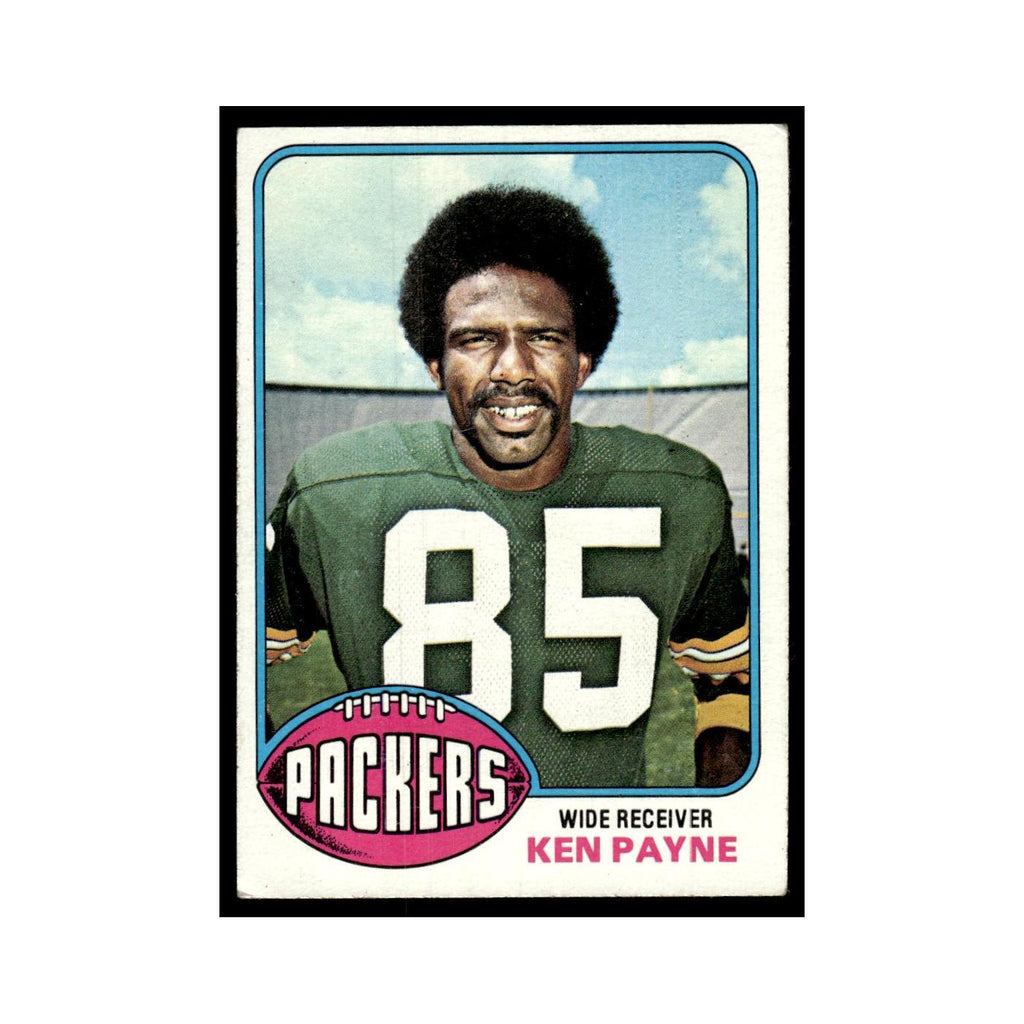 1976 Topps Football Card Ken Payne RC Packers #81