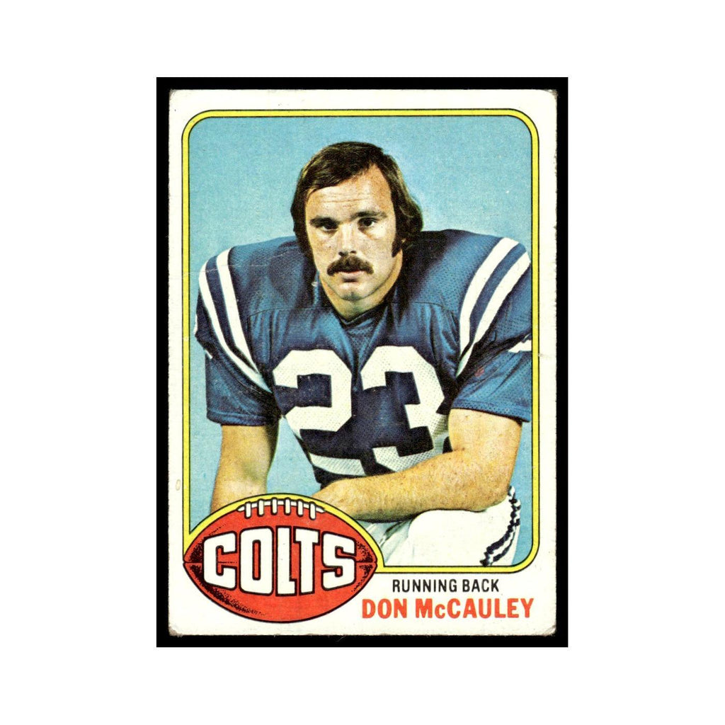 1976 Topps Football Card (Damaged) Don McCauley Baltimore Colts #328