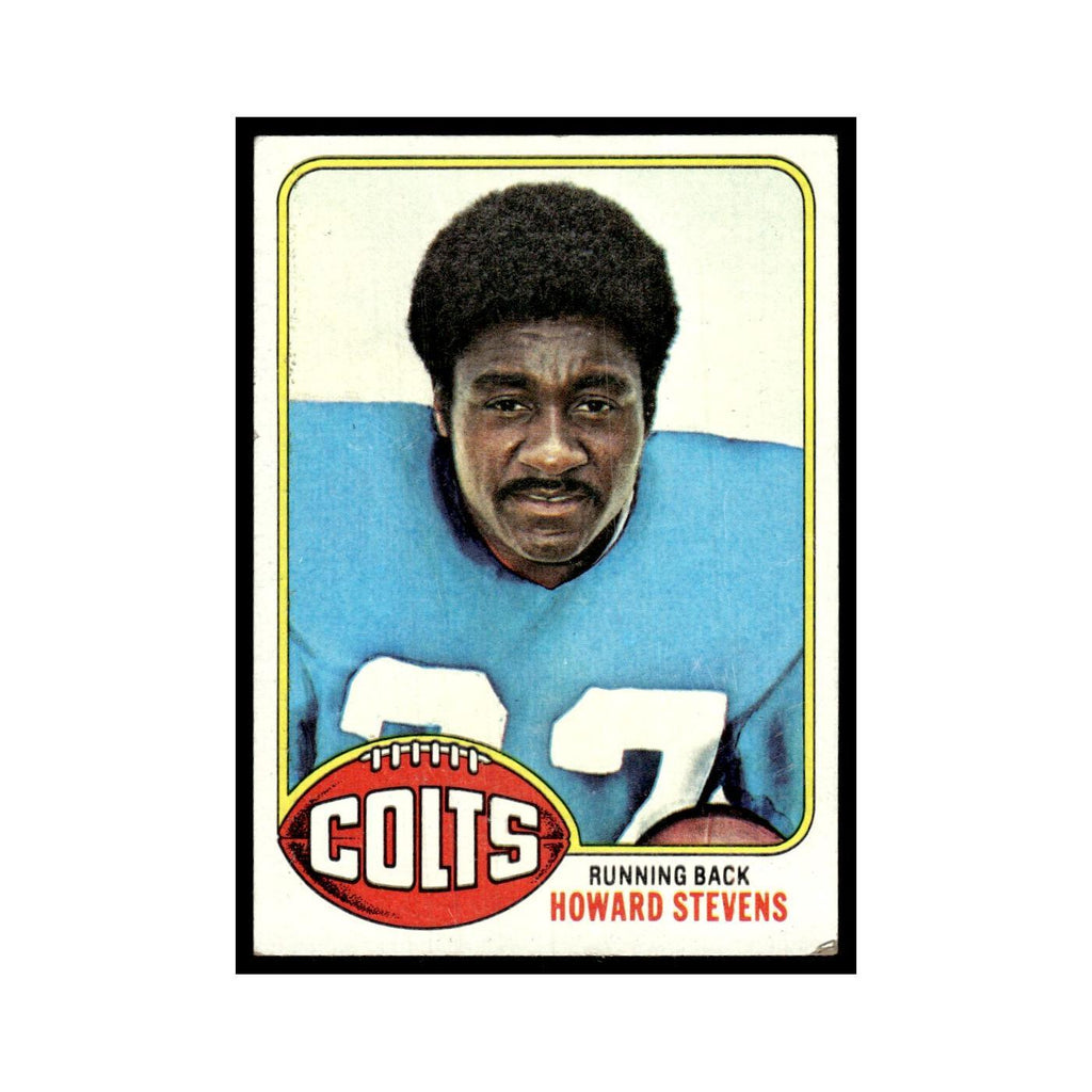 1976 Topps Football Card (Damaged) Howard Stevens Colts #288