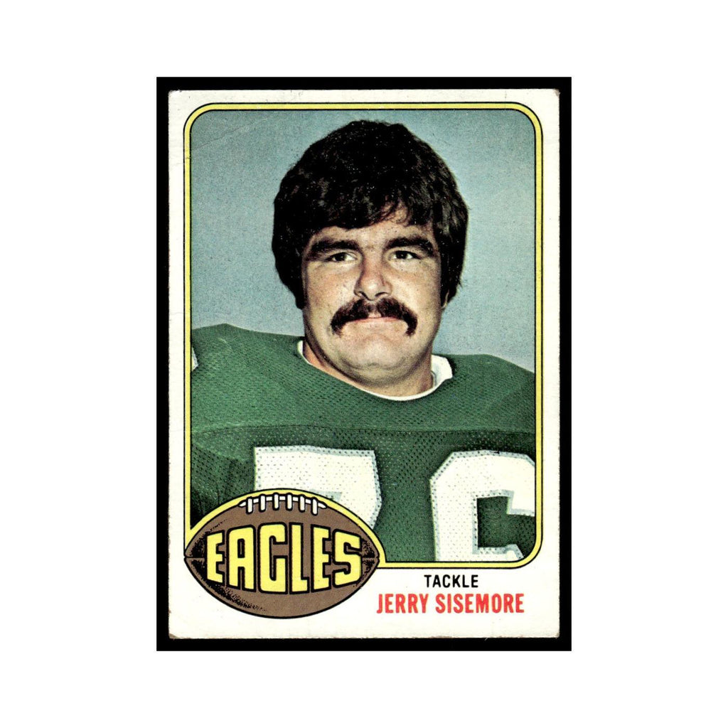 1976 Topps Football Card (Damaged) Jerry Sisemore Eagles #524