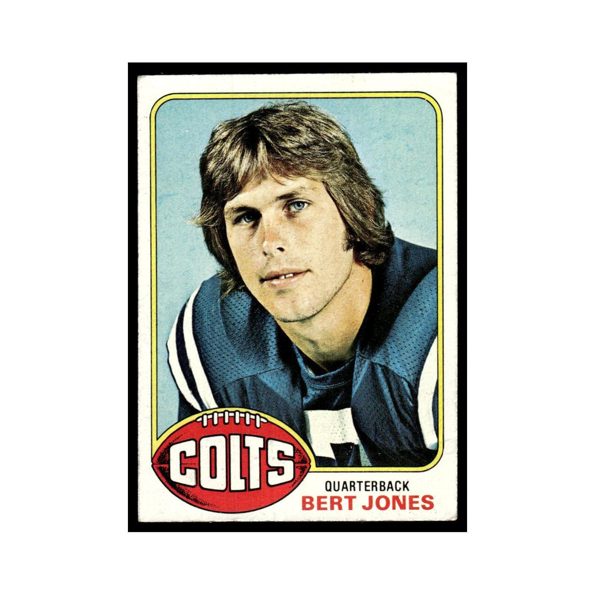 1976 Topps Football Card (Damaged) Bert Jones Baltimore Colts #525