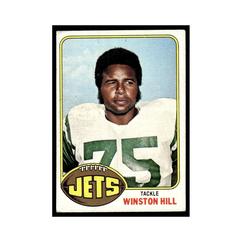1976 Topps Football Card Winston Hill Jets #88