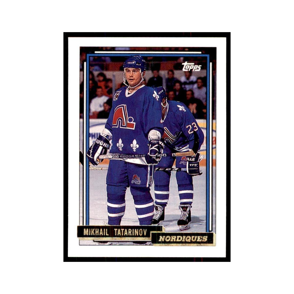 Mikhail Tatarinov 1992 Topps Gold #180 Hockey Cards Hockey Card NM
