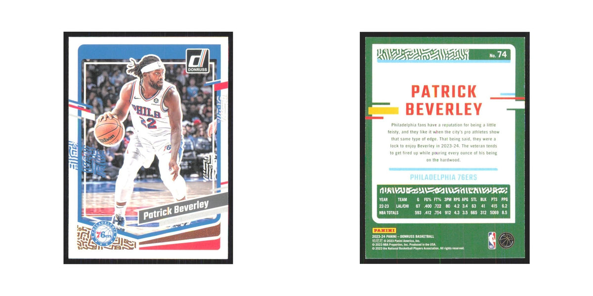 Patrick Beverley 2023 Panini Donruss #74 Philadelphia 76ers Basketball Card NM