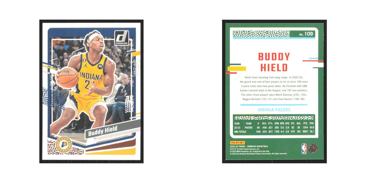 Buddy Hield 2023 Panini Donruss #109 Indiana Pacers Basketball Card NM