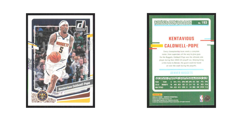 Kentavious Caldwell-Pope 2023 Panini Donruss #193 Denver Nuggets NM