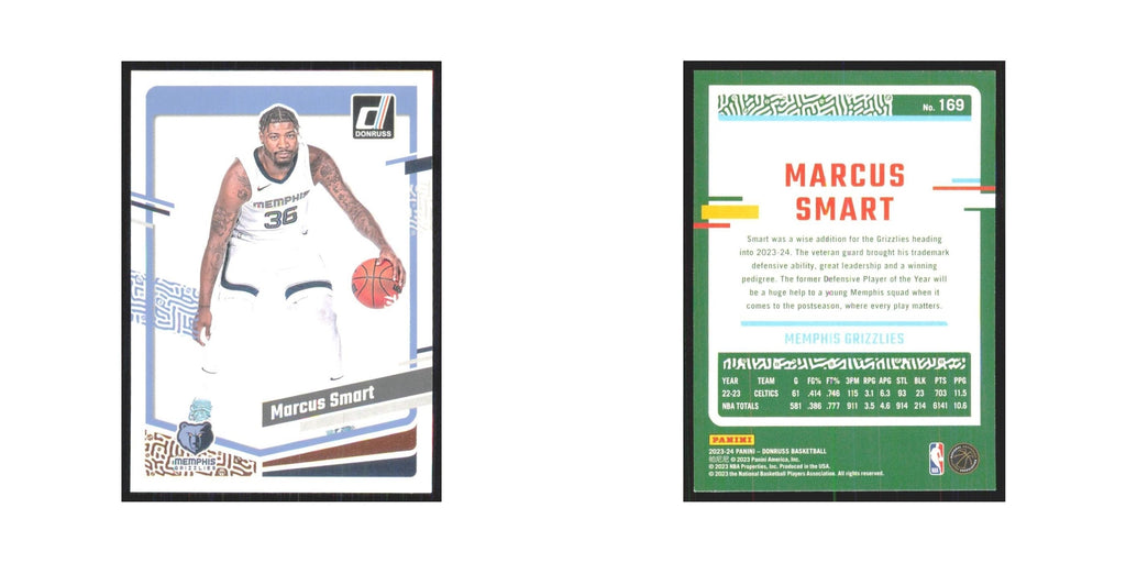 Marcus Smart 2023 Panini Donruss #169 Memphis Grizzlies Basketball Card NM