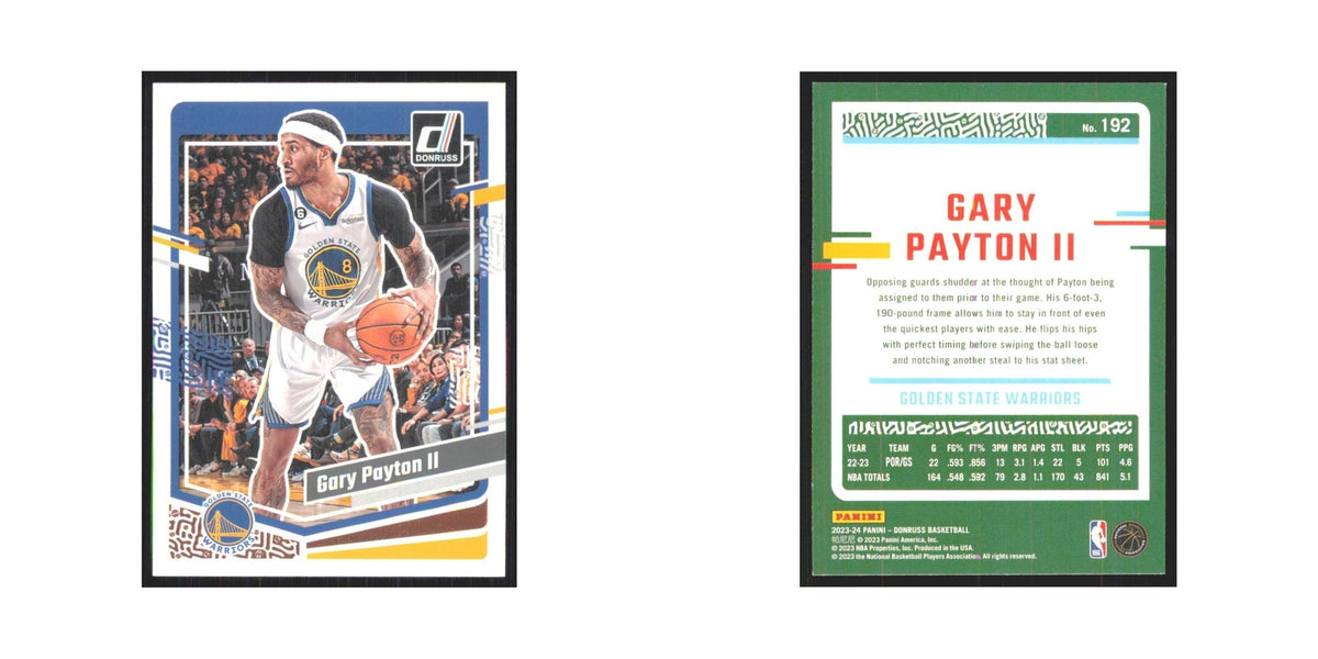 Gary Payton II 2023 Panini Donruss #192 Golden State Warriors Basketball Card NM