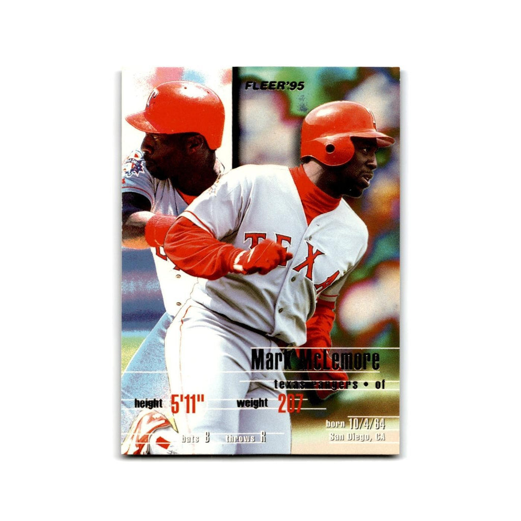 Mark McLemore 1995 Fleer Update #U-84 Texas Rangers Baseball Card NM
