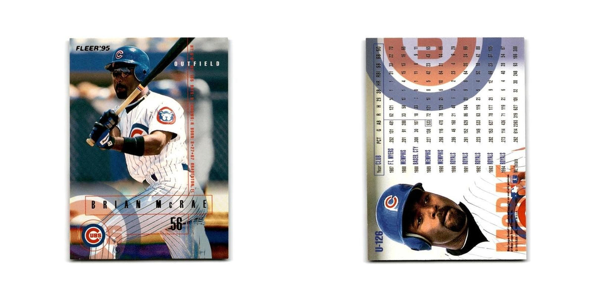 Brian McRae 1995 Fleer Update #U-126 Chicago Cubs Baseball Card NM
