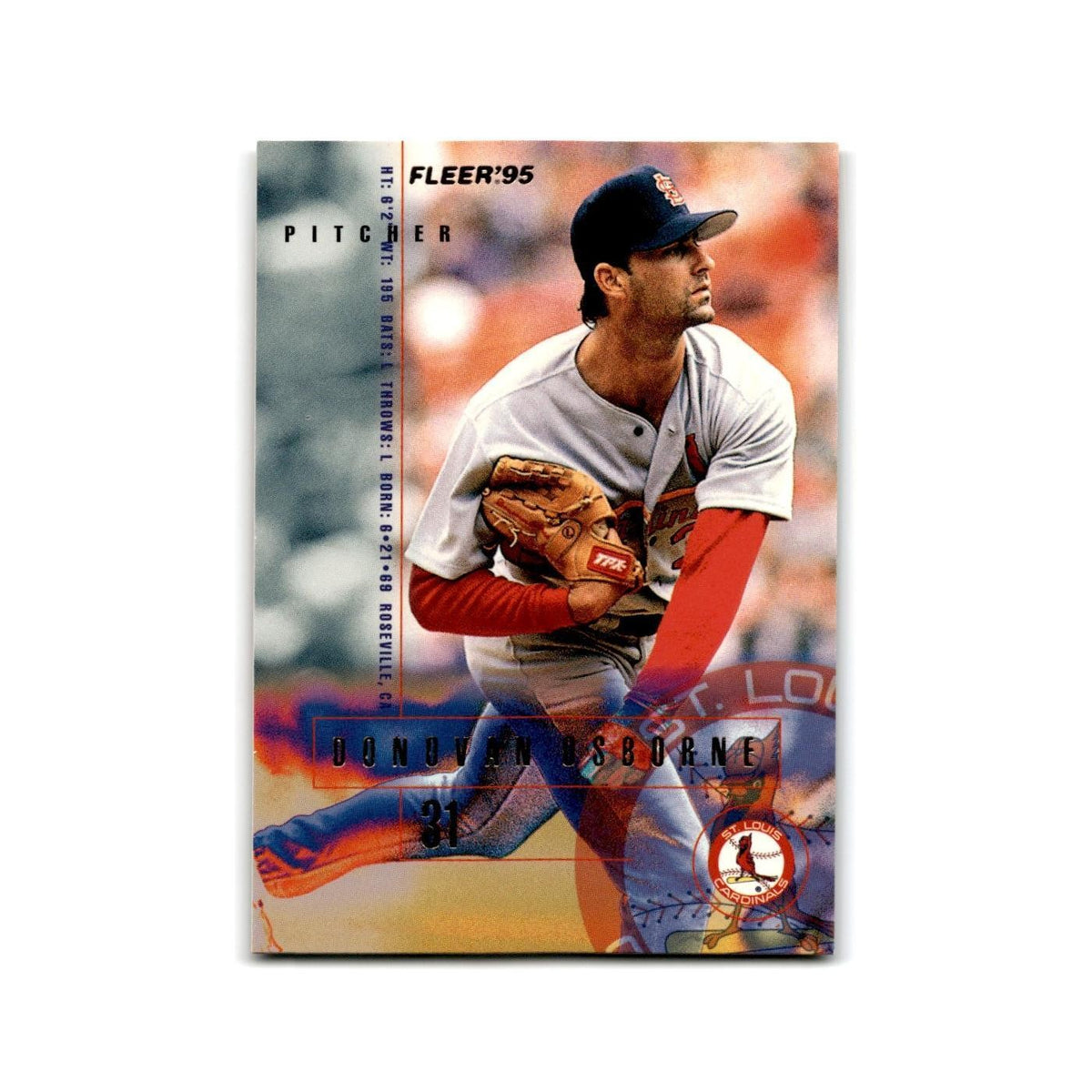 Donovan Osborne 1995 Fleer Update #U-162 St. Louis Cardinals Baseball Card NM